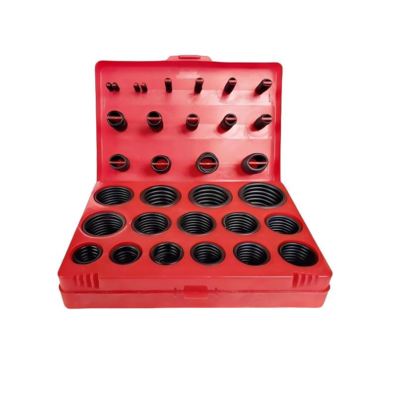 Nitrile O-ring Repair Kit: Red, Yellow, Blue Gaskets in Boxed Set