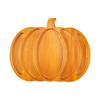 Halloween Tray Creative Wooden Pumpkin Shape Tray Snack Fruit Cheese Divided Dinner Plate