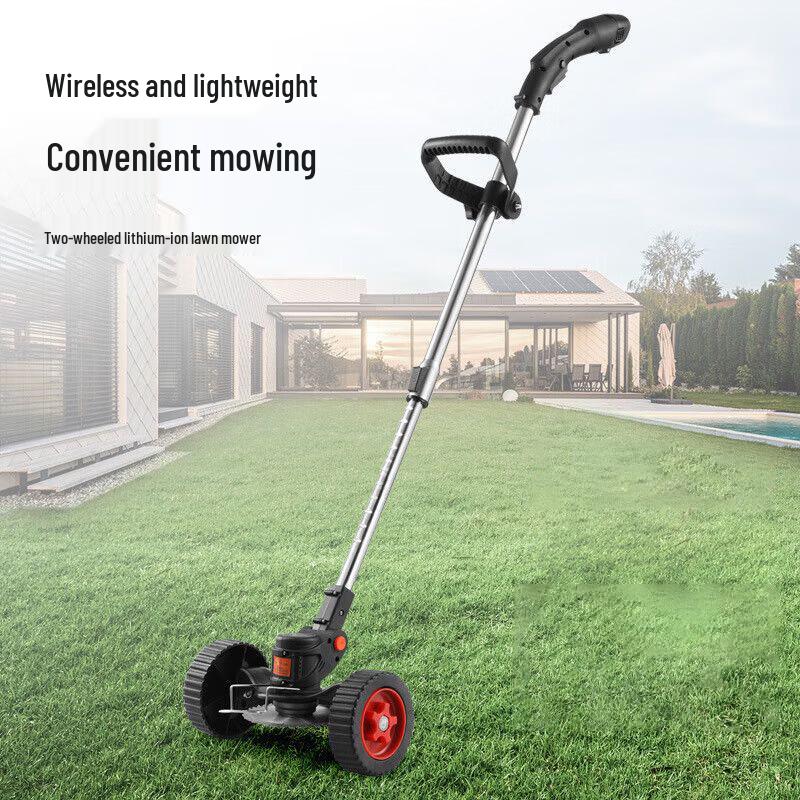 Kewton Cordless Electric Lawn Mower with Wheels