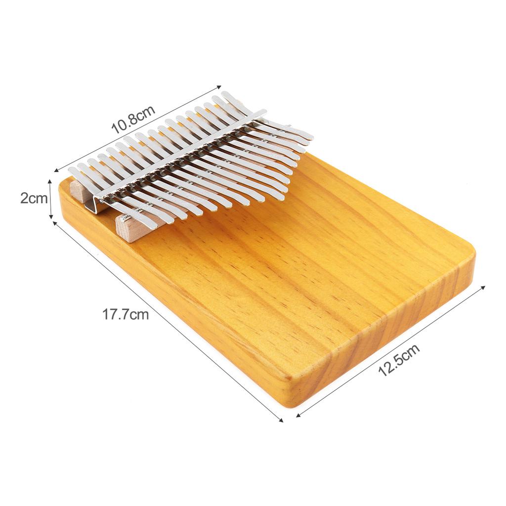 17 Tasten Daumenklavier Kalimba Single Board Pine Mbira Mini Keyboard Instrument 6 optional