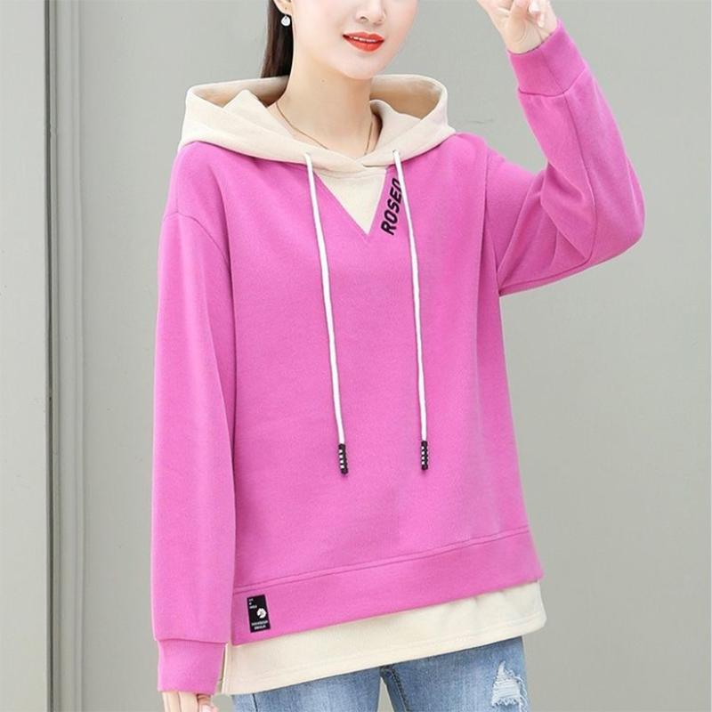 Sudaderas elásticas de mujer anchas de otoño Suéter casual de algodón  Sudaderas con capucha superior comprar a buen precio — entrega gratuita,  reseñas reales con fotos — Joom