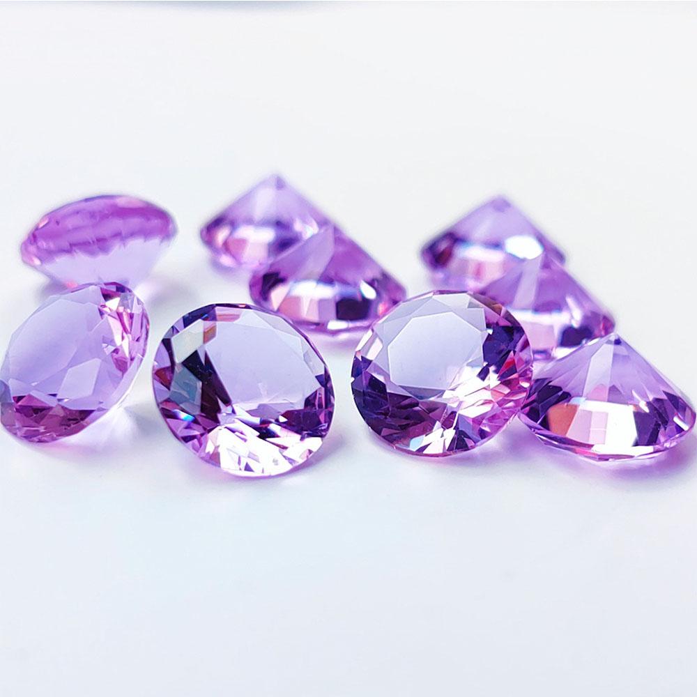 10mm Colorful Crystal Glass Diamond Party Decor Gems Wedding Table Ornaments DIY Accessories Pack of 10