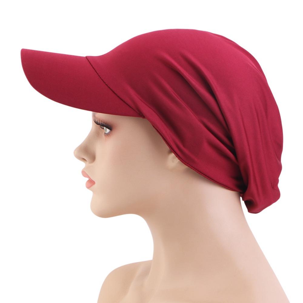 Outdoor Baseball Cap Headscarf Summer Sun Visor Hat Casual Islamic Hat Wrap Casquette Gorras