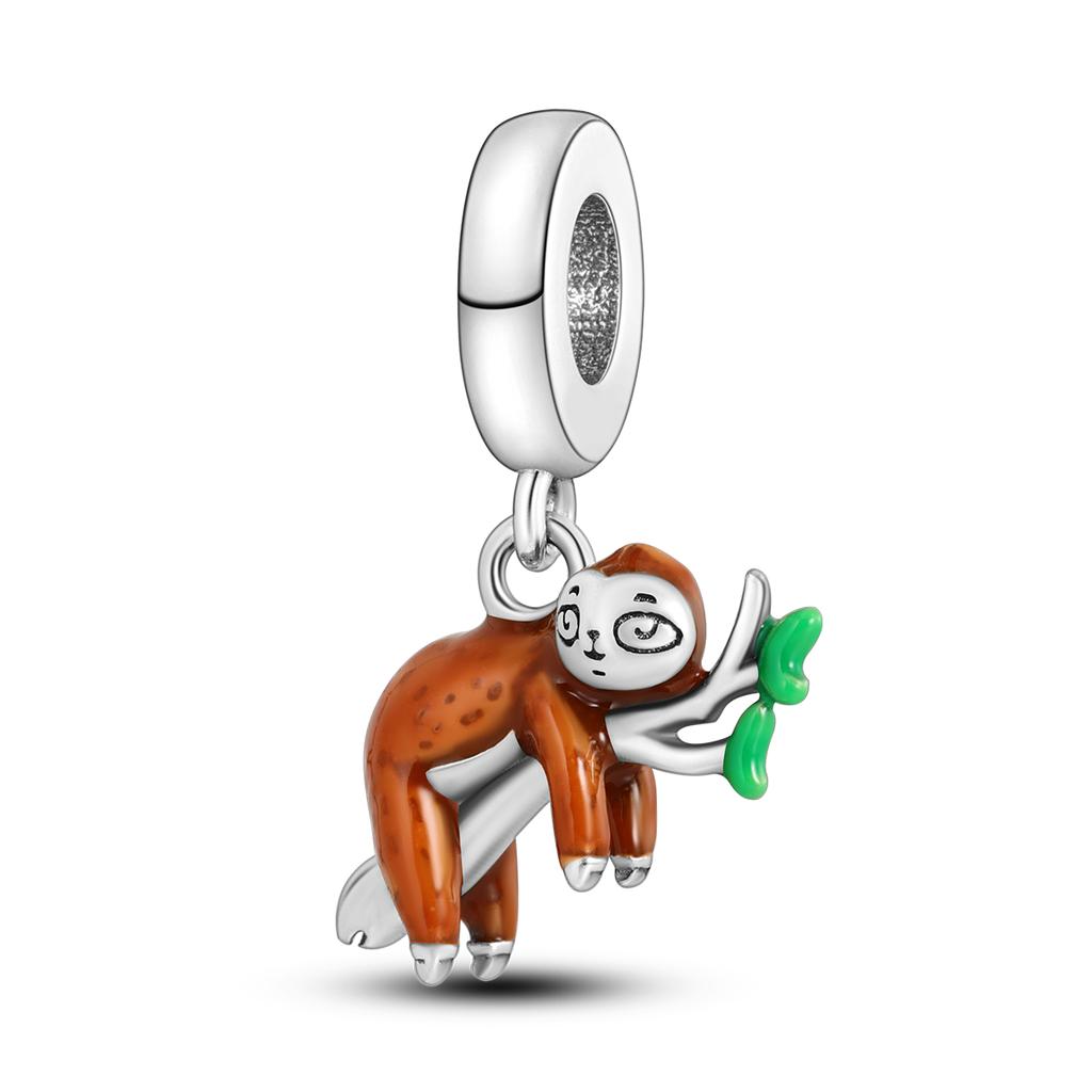 Animal Collection Copper Plated French Bulldog Cat Butterfly Ladybug Charms Beads Fit Original Bracelet Jewelry Making