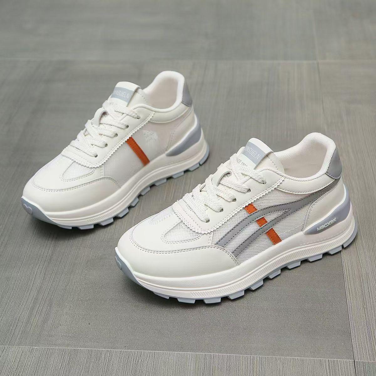 

Dad Shoes Women s Lightweight Soft Sole 2025 New Popular Summer Mesh Breathable Running Sneakers Student Little White Shoes 35