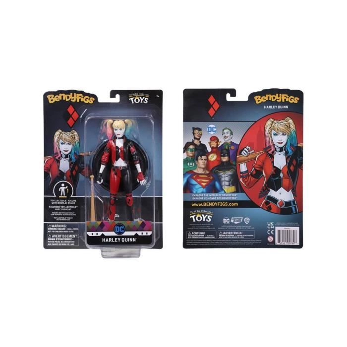 Noble Collection - DC Comics - Figurine flexible Bendyfigs Harley Quinn Rebirth 19 cm