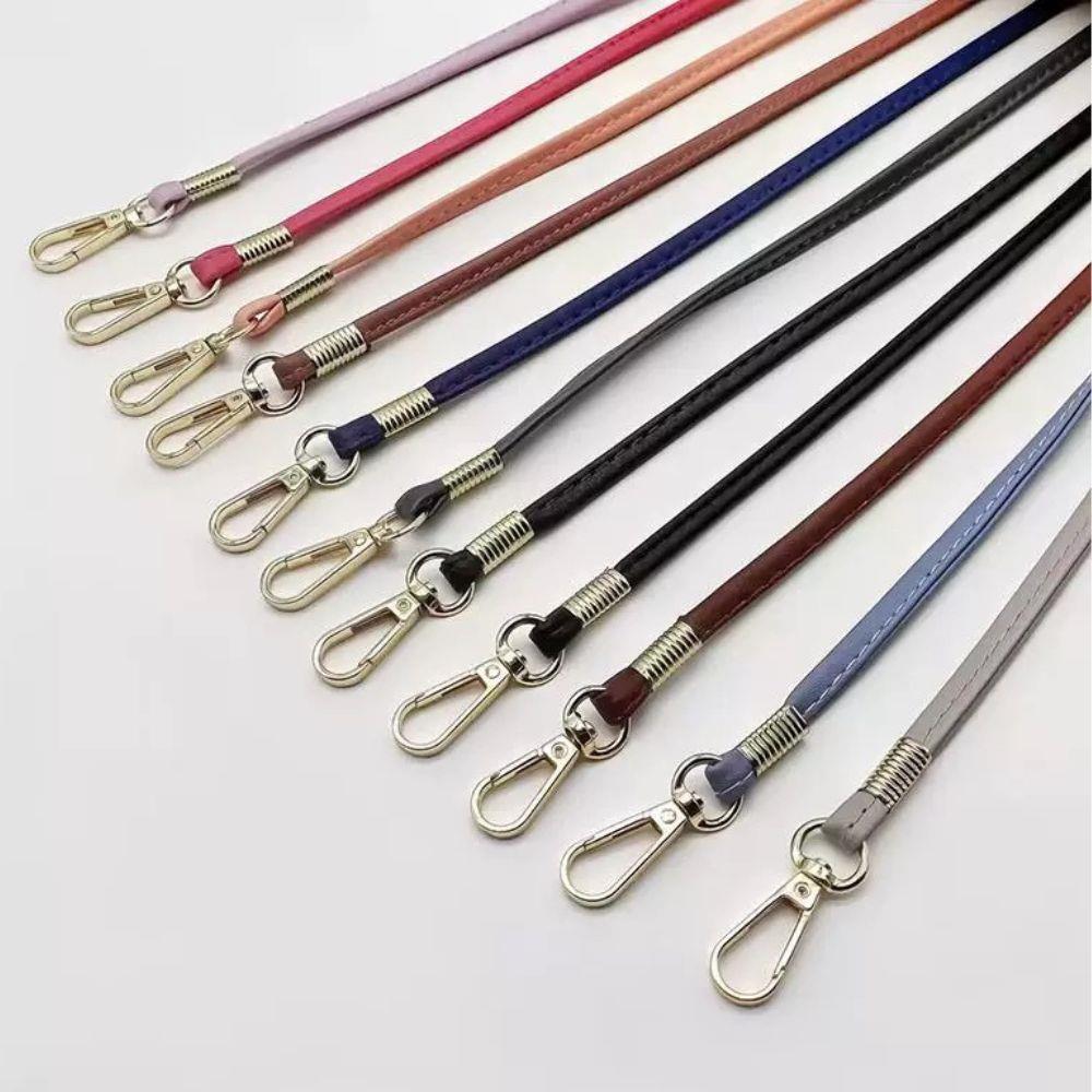 120cm PU Leather Bag Strap Crossbody Shoulder Bag Strap Luggage Strap Mobile Phone Lanyard Handbag Handle Replacement Bag Belt