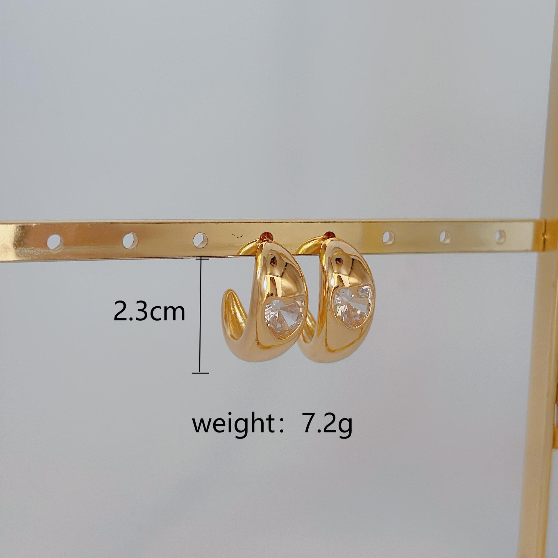 

Модные Личностные Медные Позолоченные Циркониевые Серьги-гвоздики с Любовью Женские Серьги Новинка