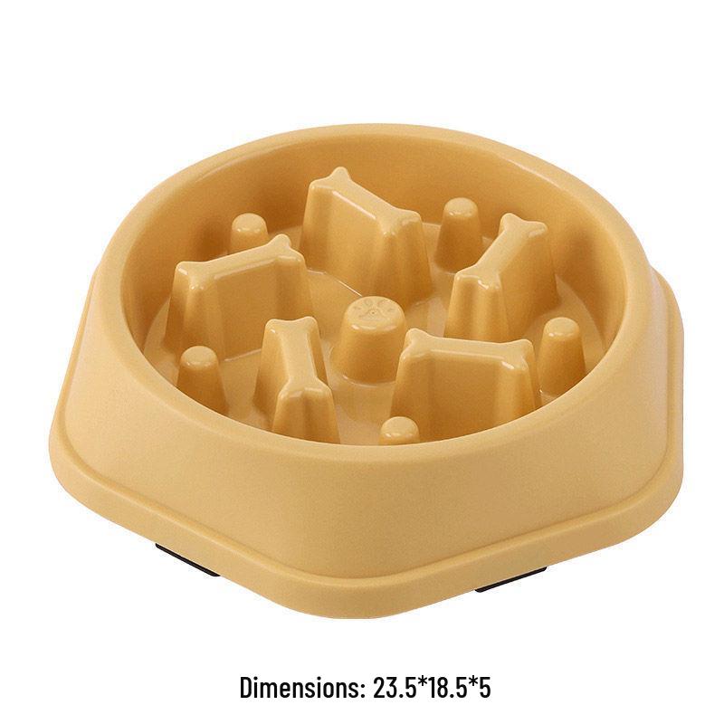 Anti-Choke Slow Feeder Bowl for Medium & Large Dogs - Anti-Tip Design for Golden Retrievers, Puppies, & Cats