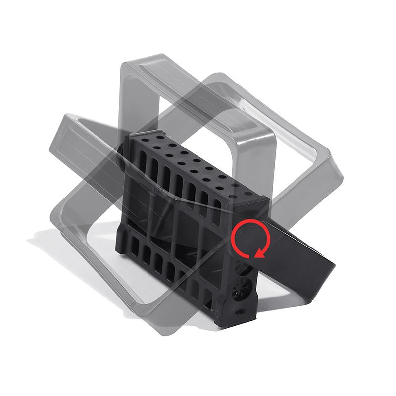 1pc 16 Holes Plastic Nail Art Grinding Head Bit Holder Storage Box Stand Display Rack for Manicure Drill Bits Container