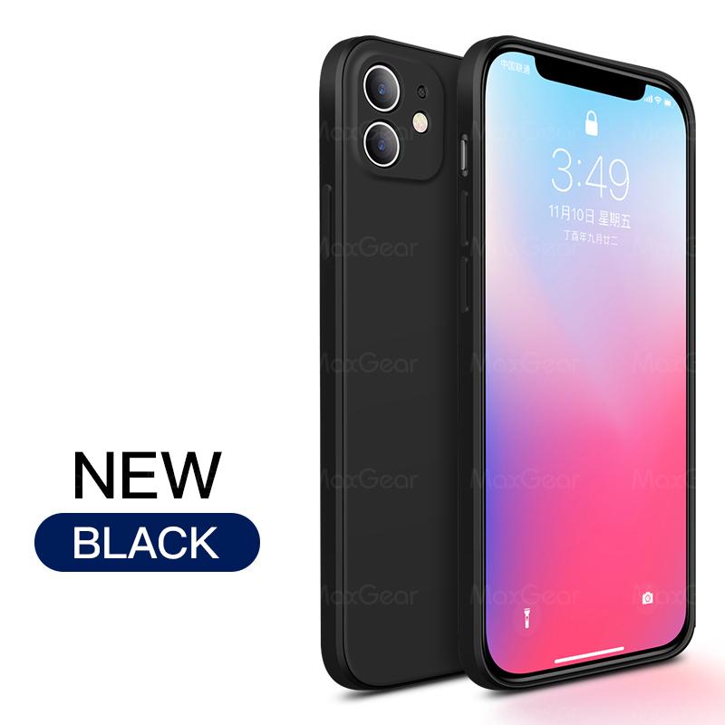 New   Square Liquid Silicone Soft Case For iPhone 11 Pro X XR XS Max 7 8 6 6s Plus SE 2  12 Mini Phone Cover