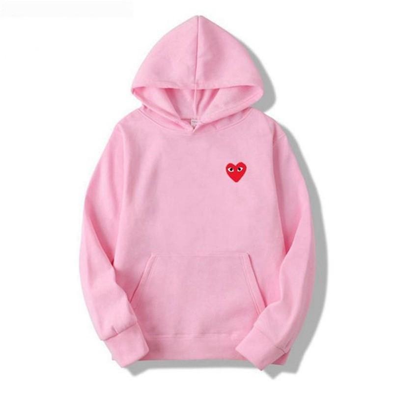 New love trendy brand couple sweater versatile men's and women's autumn and winter velvet jacket men's hooded love even large size sweater