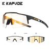 Lunettes de soleil Kapvoe Gold Photochromiques pour Cyclisme Homme Lunettes Mode Vélo de Montagne Vitesse Lunettes Cool Lunettes de Vue Sport VTT Vélo