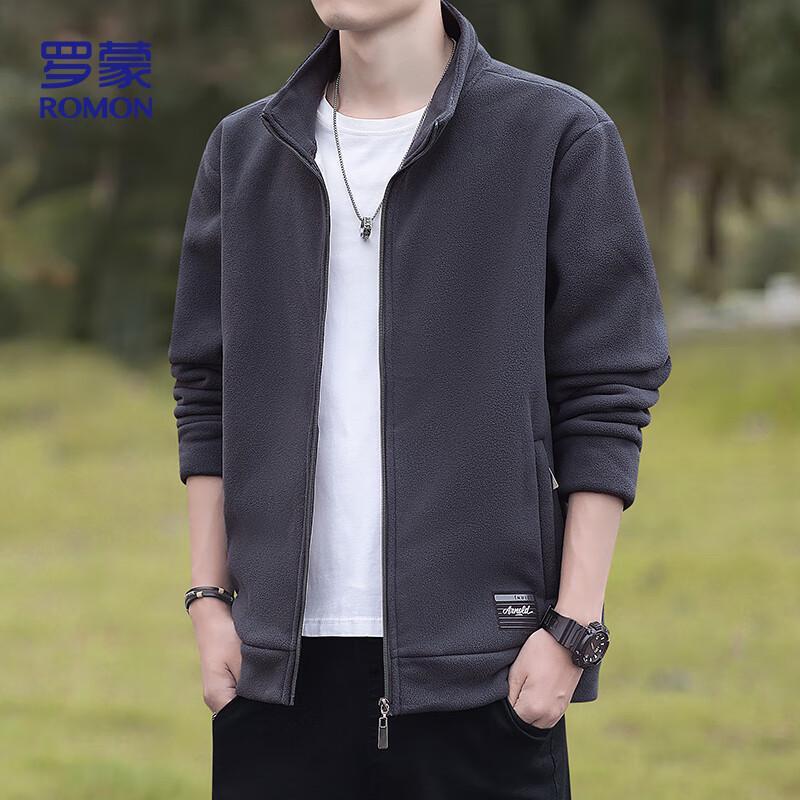 Romon Men's Z19 Fleece Lined Stand Collar Jacket