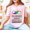 In A World Where You Can Be Anything Be Kind TShirt Women Autism Awareness Puzzle Tees Butterfly Feather Inspirational Tops