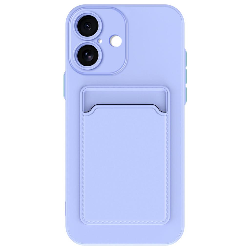 For iPhone 17 Case Flexible TPU Phone Cover with Back Card Slot