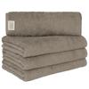 Towel Laboratory Reason for Bath Warm Gray and Roasted Set of Easy To Wring Fast Water JapanTechnology [The Lightness] #006 Towel, Brown, 4,
