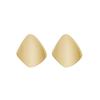 Matte Golden Minimalist Metal Style Glossy Geometric Earrings for Women Fashionable Personalized Daily Accessory Party Jewelry