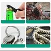 Multi-Use Stainless Steel EDC Keychain - Portable Outdoor Tool, 4-in-1 Bottle Opener/Wrench/Screwdriver/Ruler