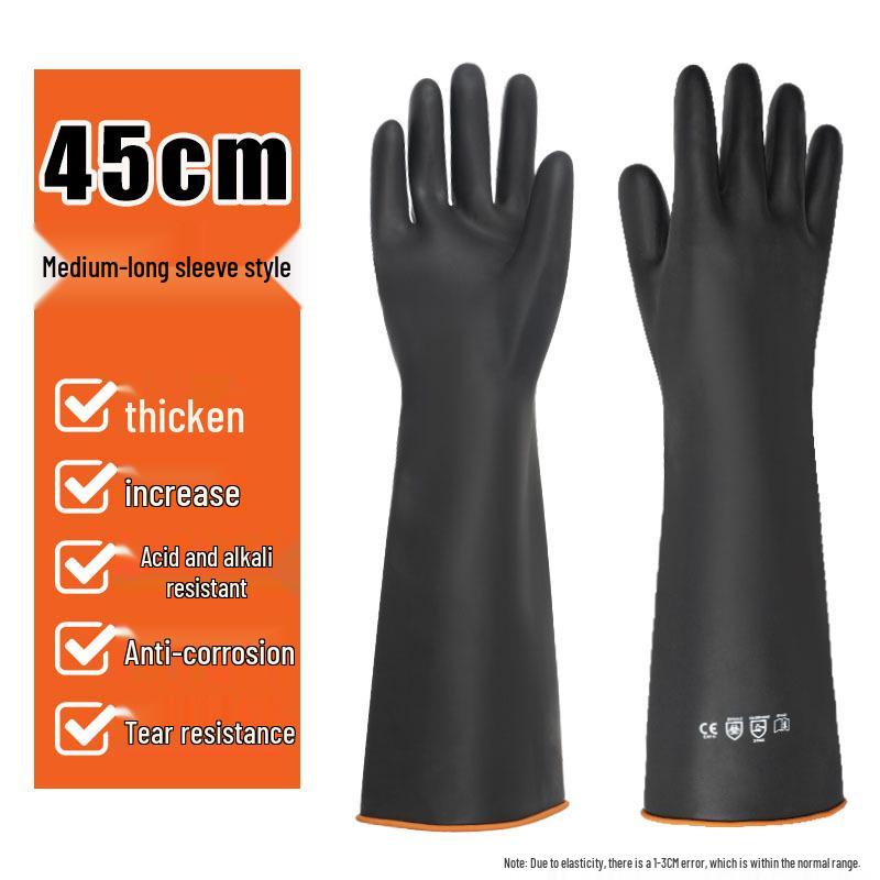 

Промышленные черные резиновые перчатки: Антикоррозийный, Износостойкий, Кислото- и Щелочестойкий, Водонепроницаемый, Маслостойкий