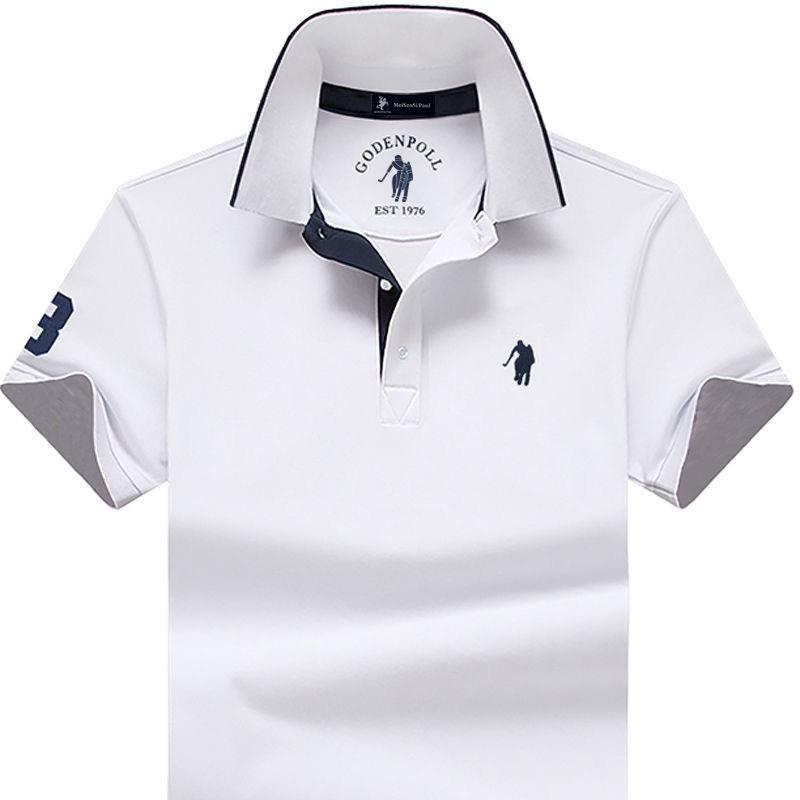 STORN Men's Polo Shirts High Quality Short Sleeve Solid Color Turn Down Collar Cotton Male Tees