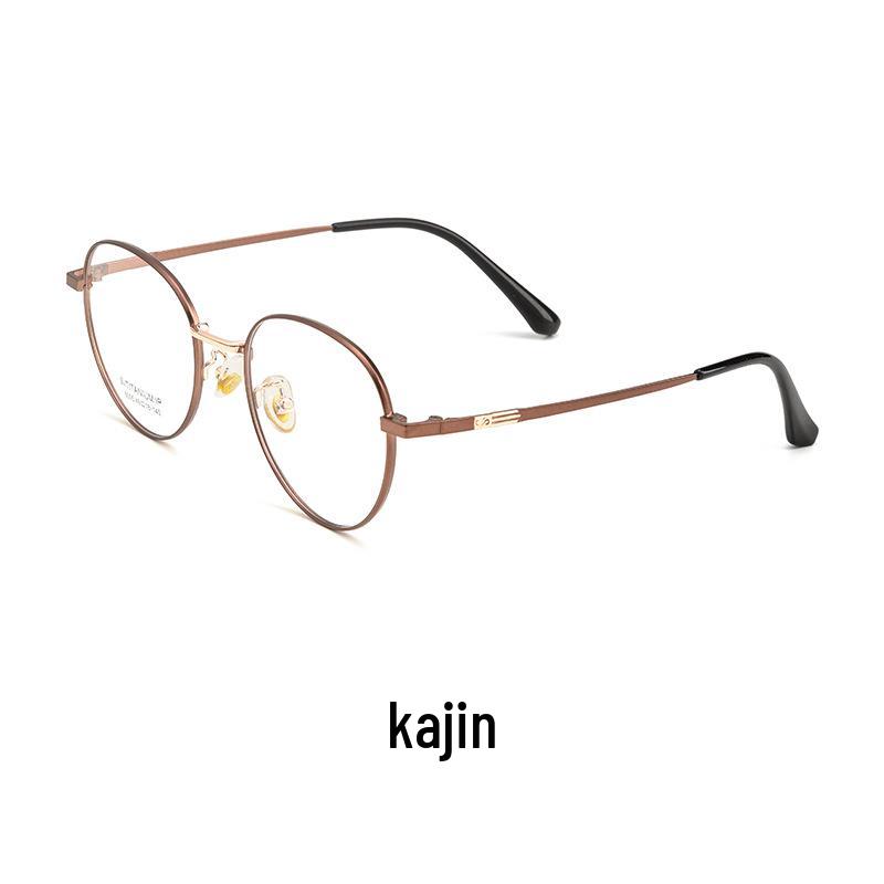 Casual Trend Ultralight Alloy Round Glasses: Comfortable Myopia Eyeglass Frames for Men and Women
