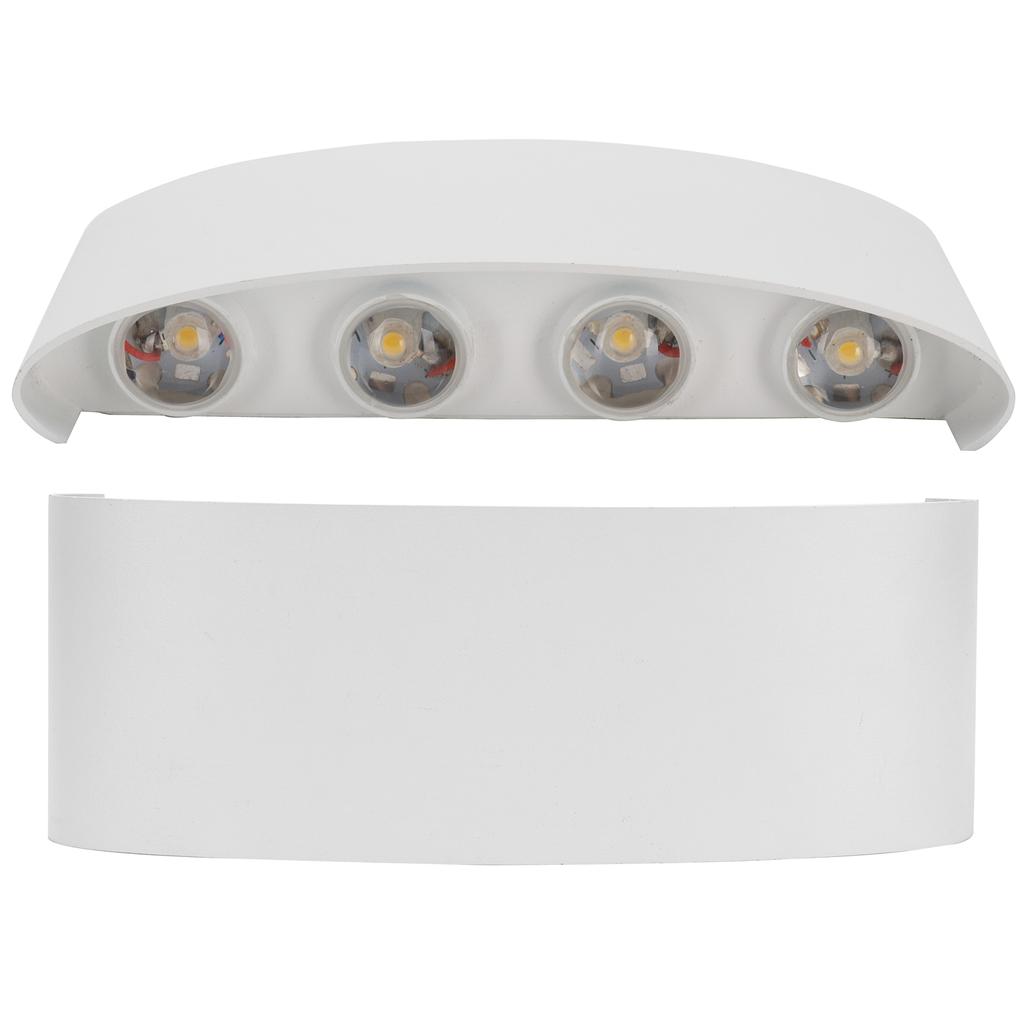 8LED 8W Wall Sconce Waterproof Wall Light for Outdoor Indoor Lighting AC85-265V Warm Light