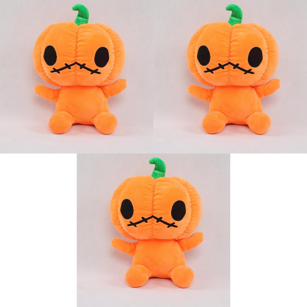 Cute And Comfy Pumpkin Plush Toy For Halloween Decoration 11.8in Soft Stuffed Doll For Kids