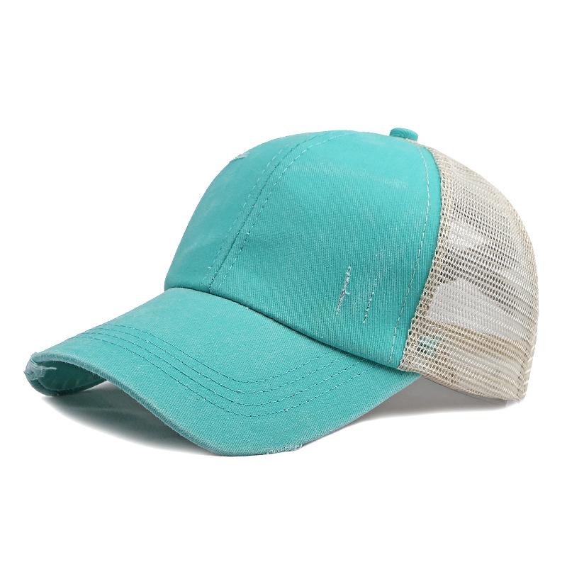 Summer Men Breathable Mesh Baseball Cap Outdoor Sports Running Snapback Cap Women Sunscreen Hat Ponytail Panama Cap Dad Hats