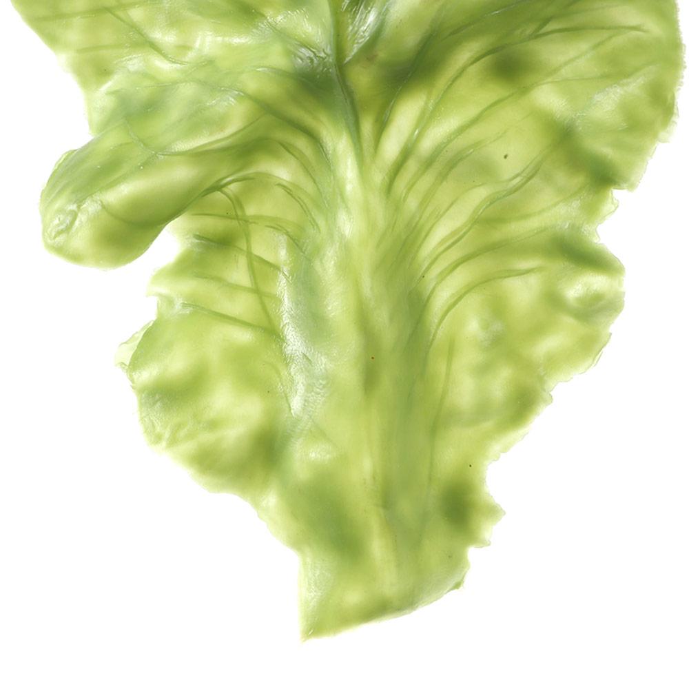 Plastic Fake Lettuce Leaves Green Realistic Salad Green Vegetables  Party Decoration