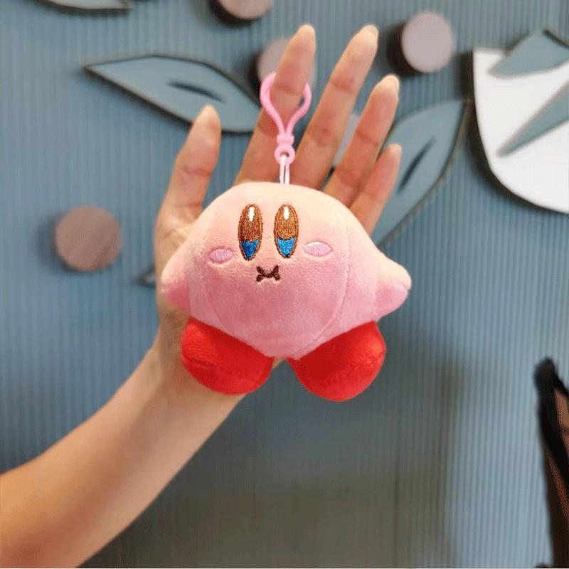 Adorable Kirby Smile Plush Keychain Cute Cartoon Animal Toy With Soft Pp Cotton