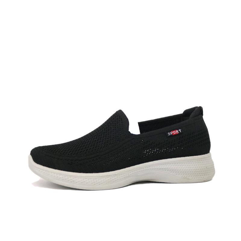Special Spring And Summer Women'S Shoes Fashion Sports Light And Comfortable Soft Sole Elastic Fly-Woven Breathable Mesh Running Shoes