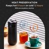 Travel Friendly Stainless Steel French Press Coffees Brewer Double Meshes Filter Vacuum Insulation French Press