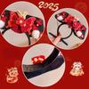Flower Ancient Style Gege Headband Snake Year Hanfu Headwear  New Year Hair Accessories
