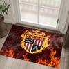 Stoke City Football Design Crystal Velvet Carpet Cozy Non?Slip Printed Rug For Bedroom Living Room Entrance