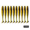 MEREDITH Easy Shiner Esca Morbida 50mm/0.88g & 65mm/1.52g & 75mm/2.4g & 100mm/4.8g 10 pezzi Classico Coda a T Luccio Persico JXS01