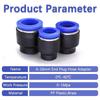 5Pcs New PPF Pneumatic Connector Plastic 4/6/8/10/12/14/16mm Air Hose Sealing Connector Hose Adapter Pipe Fitting