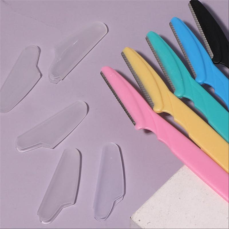 5/10/50Pcs Eyebrow Trimmer Makeup Tools Safe Eye Brow Razor Face Body Hair Removal Shaver Blades Woman Eyebrows Shaping Knife