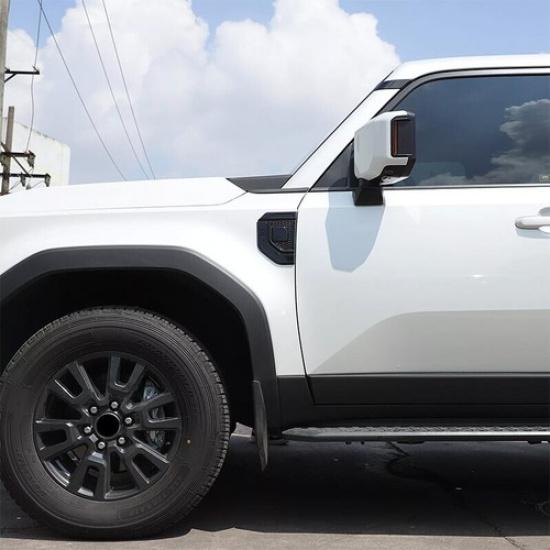 2x Side Fender Vent F Air Wing Trims For Toyota Prado Land Cruiser LC250 2024
