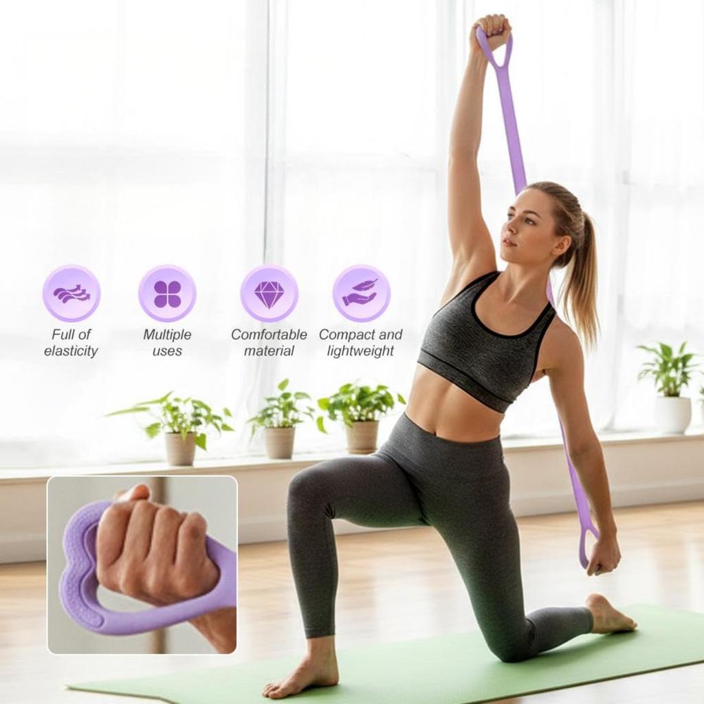 Resistance Bands Exercise Bands For Women, New Resistance Band With Handles For Working Out, Elastic Ropes For Arm Back Shoulder Stretching Training