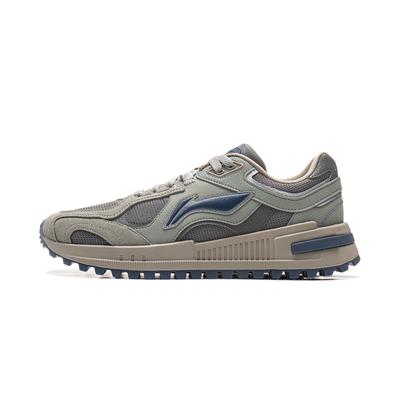 Li Ning Riding The Wind 2.0 Slip Resistant Abrasion Resistant Low Top Casual Shoes Men's Gray AGCU373-2