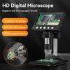 4.3 Inch HD Electronic Microscope 1080P Digital Microscope with 8 LED 1000X Handheld Portable Digital Magnifier USB Rechargeable