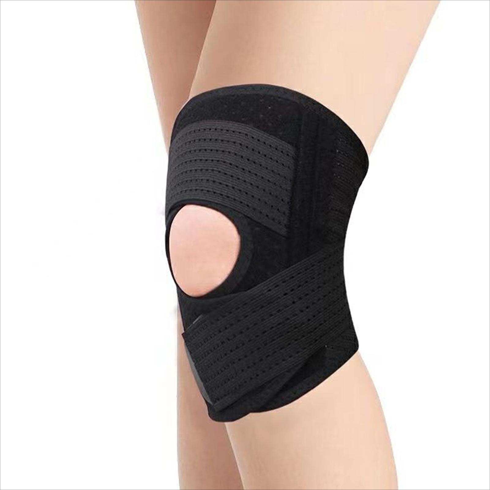 

1PCS Unisex Knee Brace with Side Stabilizers Relieve Meniscal Tear Knee Pain Arthritis Joint Pain Relief Breathable Knee Support M