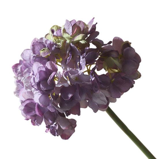 Real Touch Hydrangea Artificial Flowers Full Faux Hydrangea Flower with Stem Lifelike Large Fake Silk Flowers for Home Party Floral Arrangements