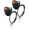 2Pcs Electric Bicycles Scooters Universal 3?in?1 Lights Turn Signals and Horn Switches