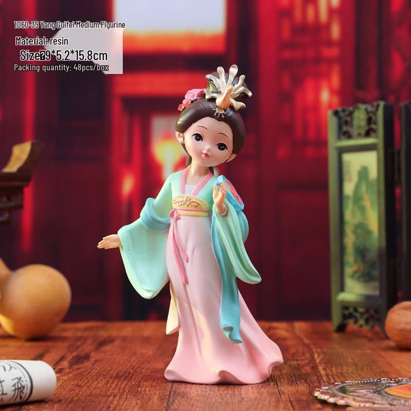 Ornamenti da scrivania con fanciulle cinesi retrò delle Quattro Bellezze - Regalo di compleanno creativo fatto a mano per amici e migliori amici