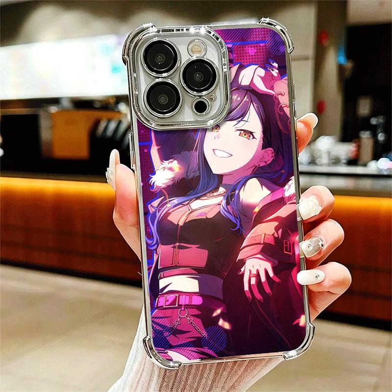 

Shiraishi An Music Game Soft Phone Case For iPhone 15 16 17 Air 14 Pro Max 16E Plus 13 12 Mini Plating Anti-Fall Fundas iPhone 17 Air
