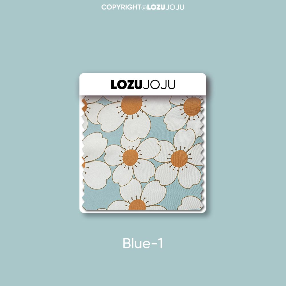 

1 шт. LOZUJOJU Шторы в стиле европейской деревни со свежим принтом маргариток, Полностью светонепроницаемые шторы для спальни, гостиной, балкона, окна для домашнего декора W100cm x L130cm синий