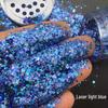100ml Gold Glitter Nail Art Sequins Powder for Phone Case Decorations
