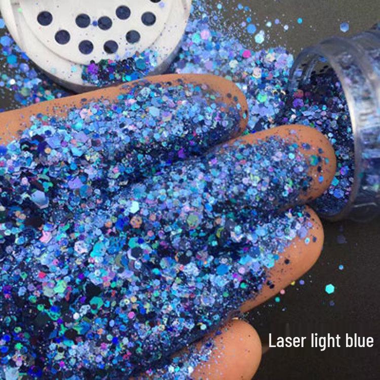 100ml Gold Glitter Nail Art Sequins Powder for Phone Case Decorations